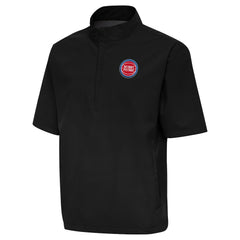 Black Detroit Pistons Antigua Brisk Quarter-Zip Windbreaker sale | NBA