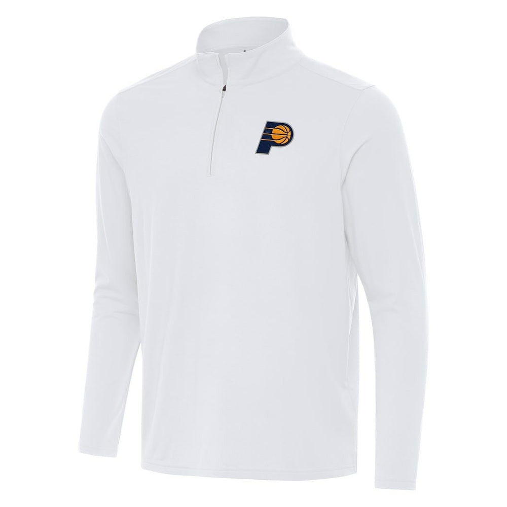 White Indiana Pacers Antigua Intent Quarter-Zip Top | NBA