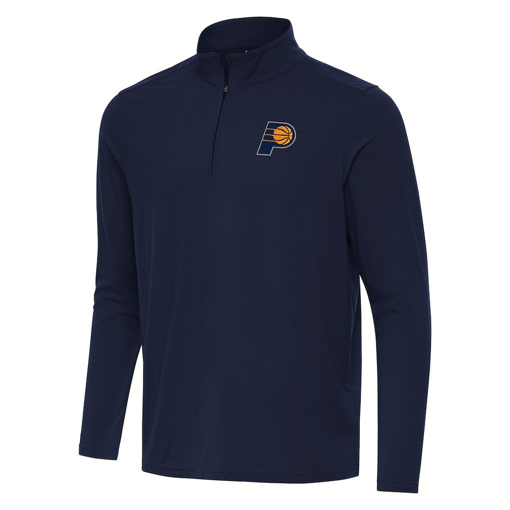 Navy Indiana Pacers Antigua Intent Quarter-Zip Top | NBA