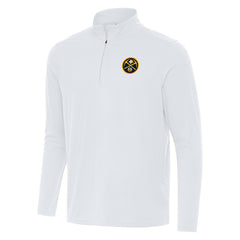 White Denver Nuggets Antigua Intent Quarter-Zip Top sale | NBA
