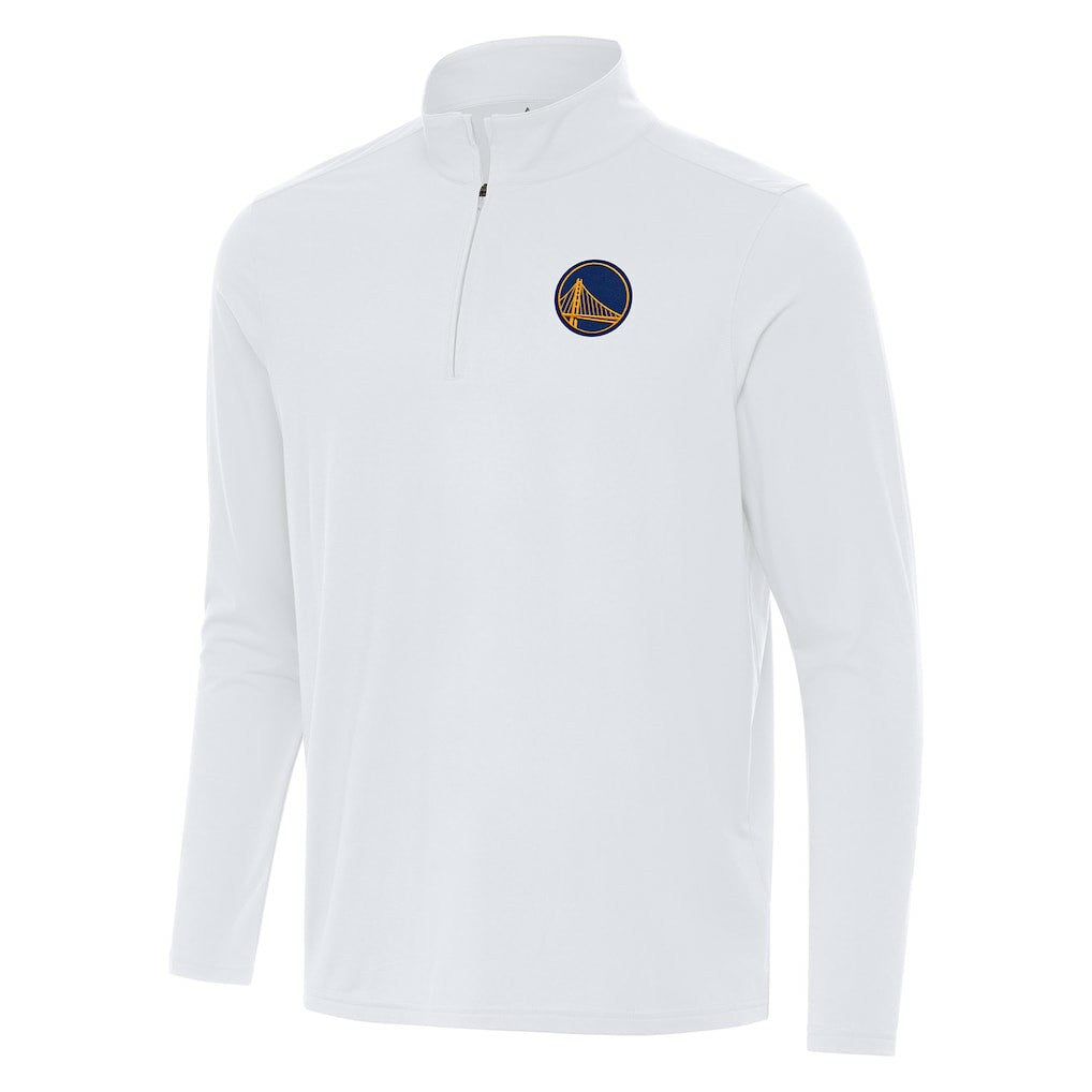 White Golden State Warriors Antigua Intent Quarter-Zip Top sale | NBA