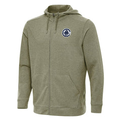Olive LA Clippers Antigua Effortless Full-Zip Hoodie Jacket | NBA