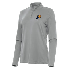 Gray Indiana Pacers Antigua Women's Reprocess Quarter-Zip Top | NBA