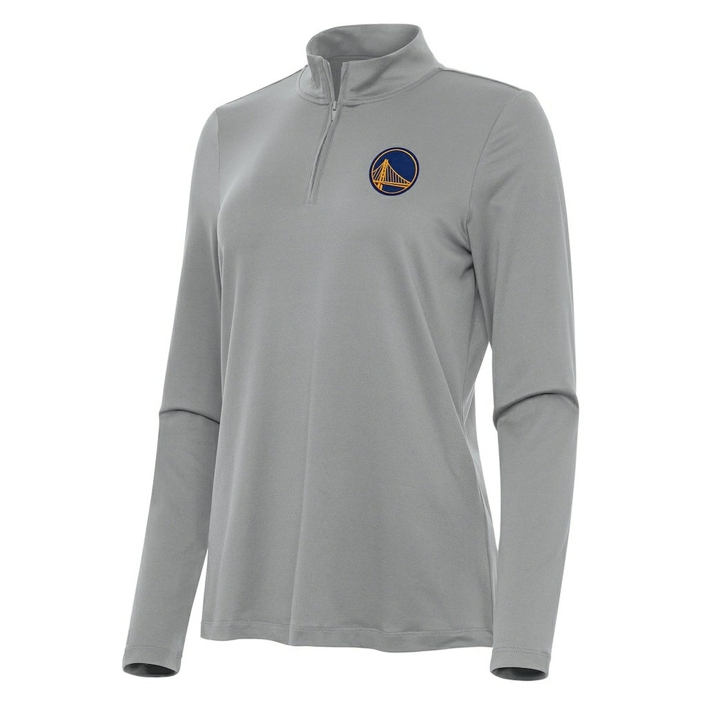 Gray Golden State Warriors Antigua Women's Reprocess Quarter-Zip Top sale | NBA
