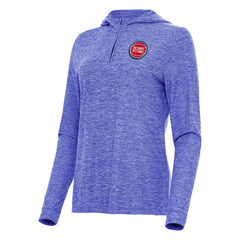 Heather Blue Detroit Pistons Antigua Women's Daybreak Quarter-Zip Hoodie sale | NBA