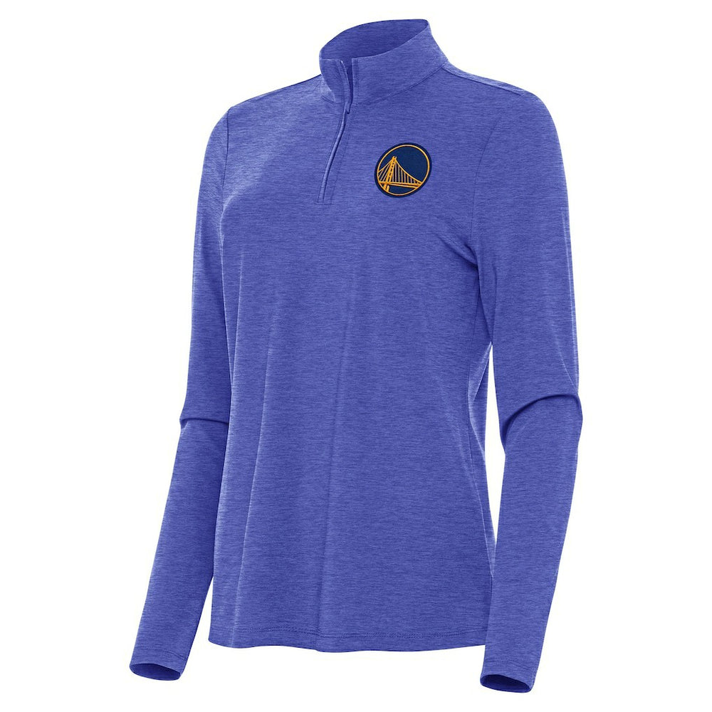 Heather Royal Golden State Warriors Antigua Women's Bright Quarter-Zip Top sale | NBA