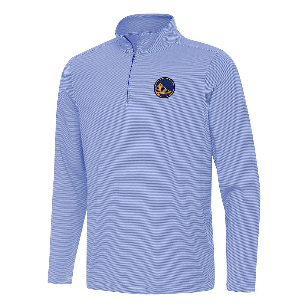 Royal Golden State Warriors Antigua Twine Quarter-Zip Top sale | NBA