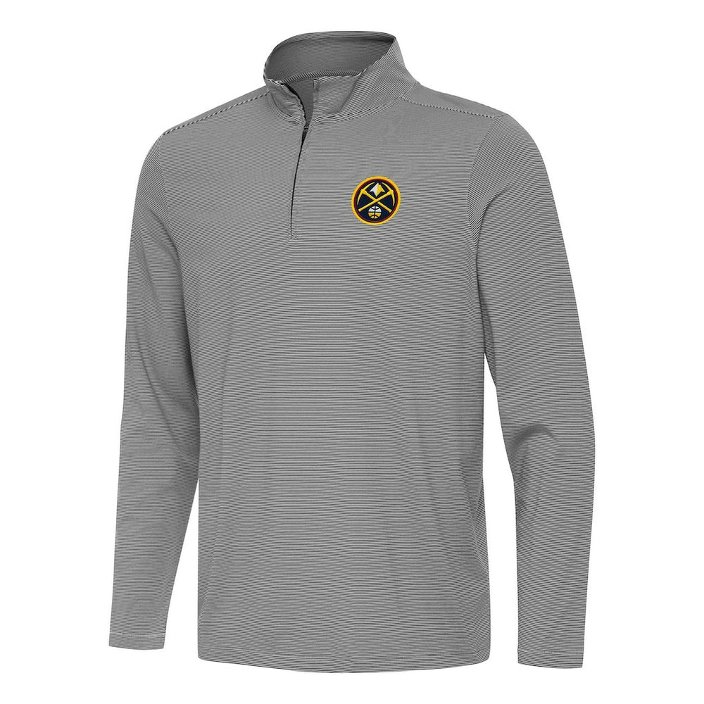 Black Denver Nuggets Antigua Twine Quarter-Zip Top sale | NBA