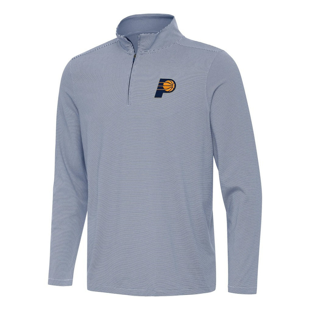 Navy Indiana Pacers Antigua Twine Quarter-Zip Top | NBA