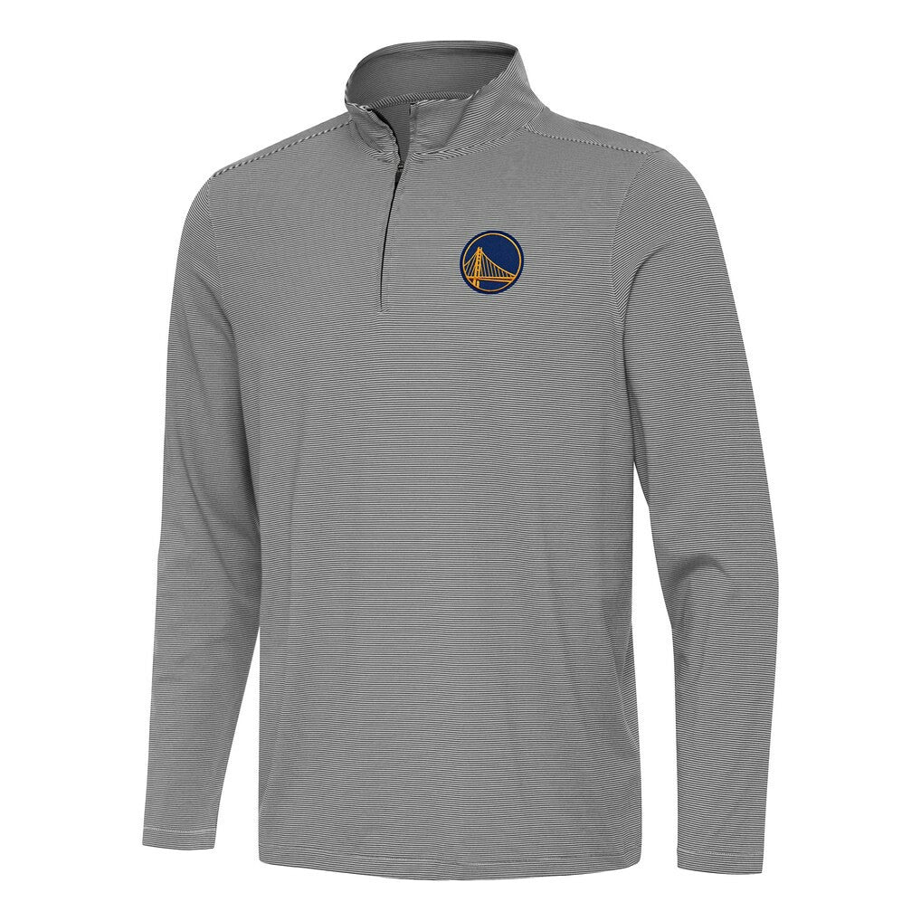 Black Golden State Warriors Antigua Twine Quarter-Zip Top sale | NBA