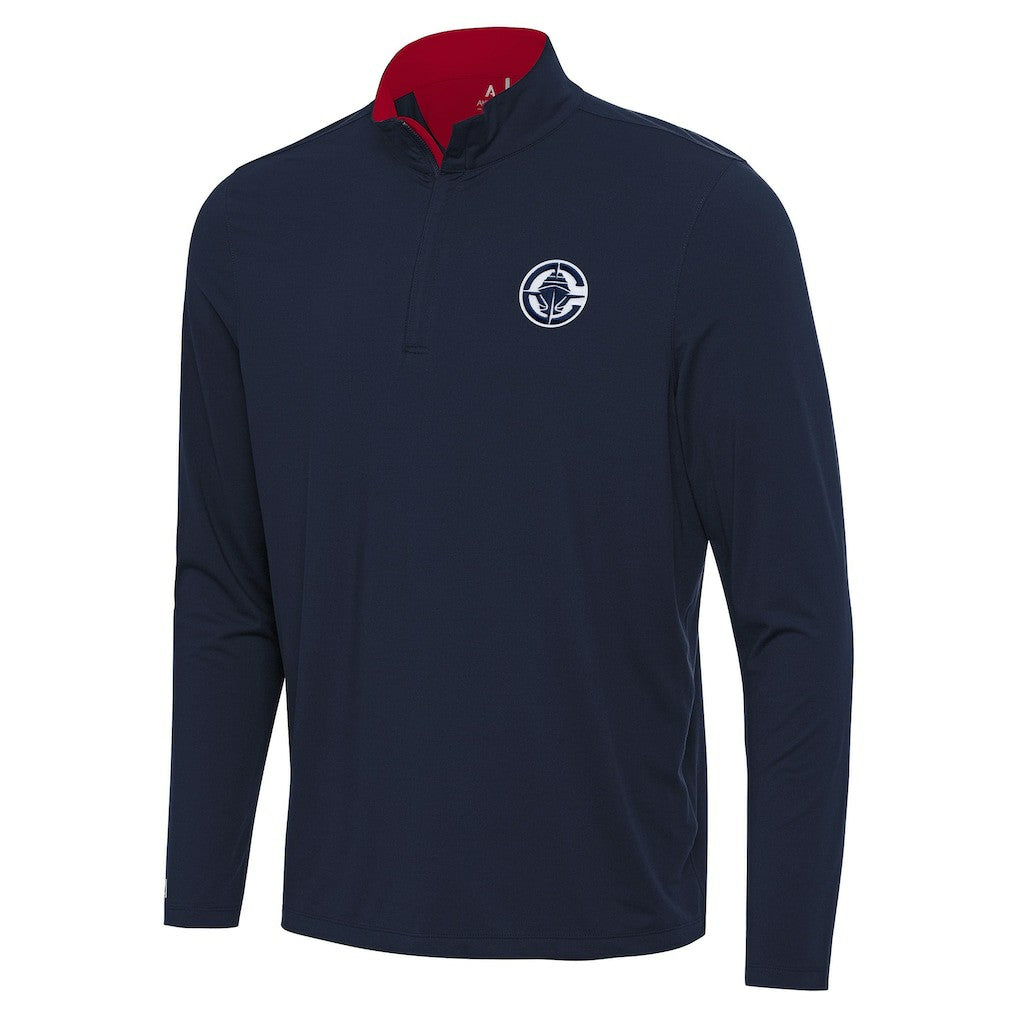 Navy/Red LA Clippers Antigua Content Quarter-Zip Top | NBA