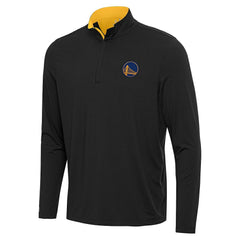 Black/Gold Golden State Warriors Antigua Content Quarter-Zip Top sale | NBA