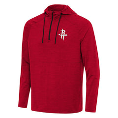 Heather Red Houston Rockets Antigua Spikes Raglan Quarter-Zip Hoodie sale | NBA