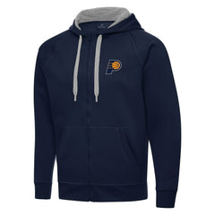 Navy Indiana Pacers Antigua Big & Tall Victory Full-Zip Hoodie Jacket | NBA