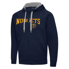 Navy Denver Nuggets Antigua Big & Tall Victory Full-Zip Hoodie Jacket sale | NBA