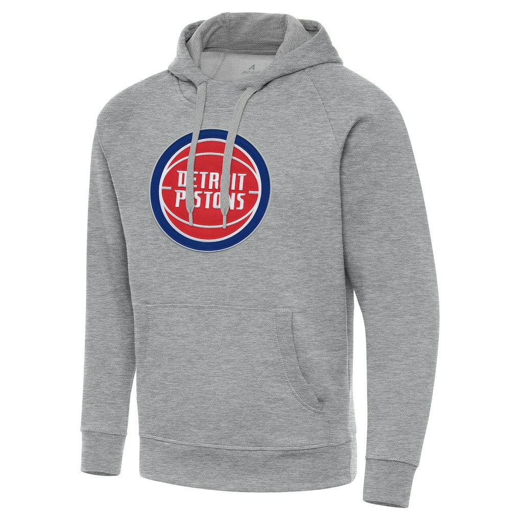 Heather Gray Detroit Pistons Antigua Big & Tall Victory Raglan Pullover Hoodie sale | NBA
