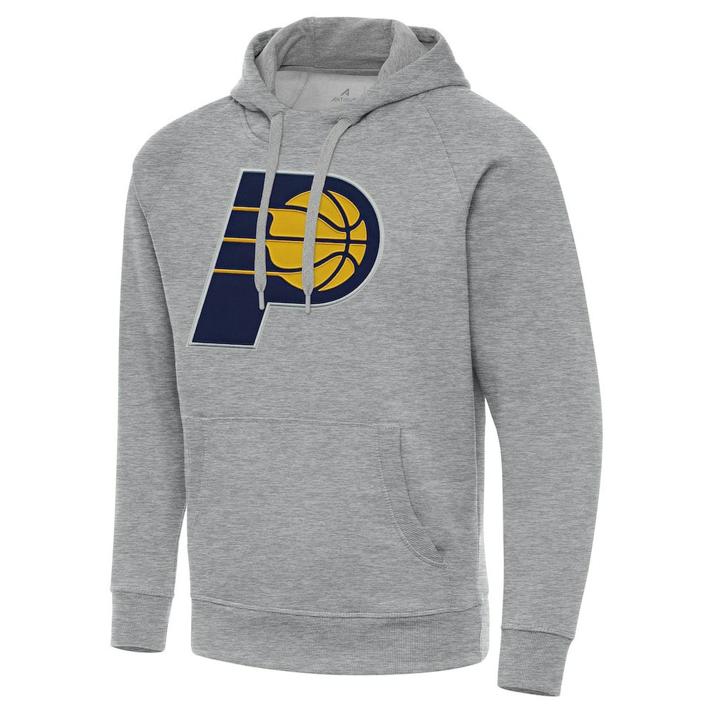 Heather Gray Indiana Pacers Antigua Big & Tall Victory Raglan Pullover Hoodie | NBA