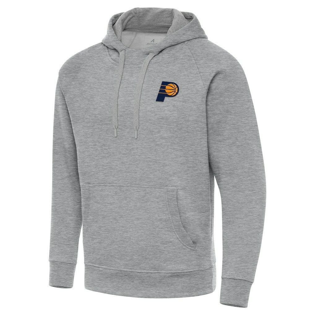 Heather Gray Indiana Pacers Antigua Big & Tall Victory Raglan Pullover Hoodie | NBA
