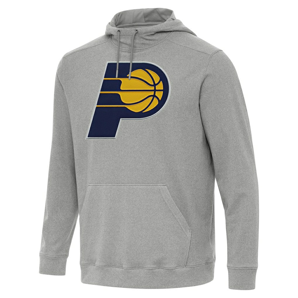 Heather Gray Indiana Pacers Antigua Cloud Pullover Hoodie | NBA