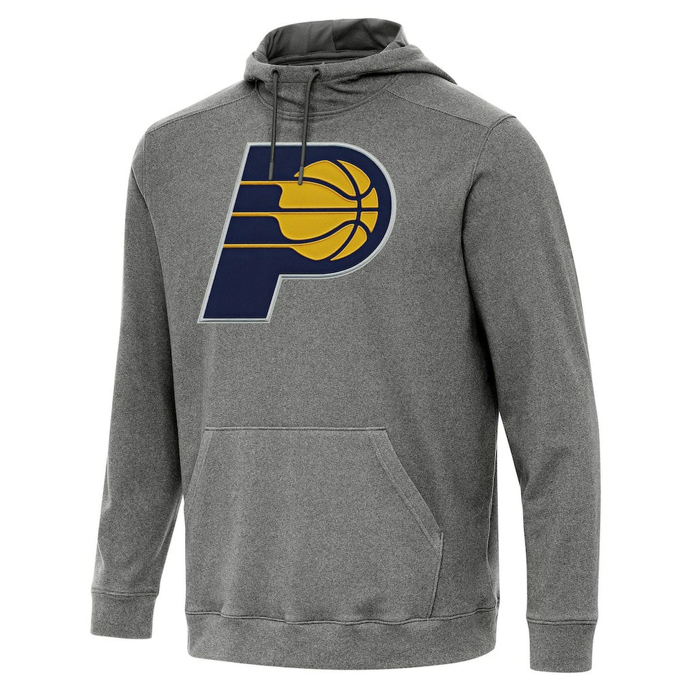 Heather Black Indiana Pacers Antigua Cloud Pullover Hoodie | NBA