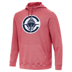 Heather Red LA Clippers Antigua Cloud Pullover Hoodie | NBA