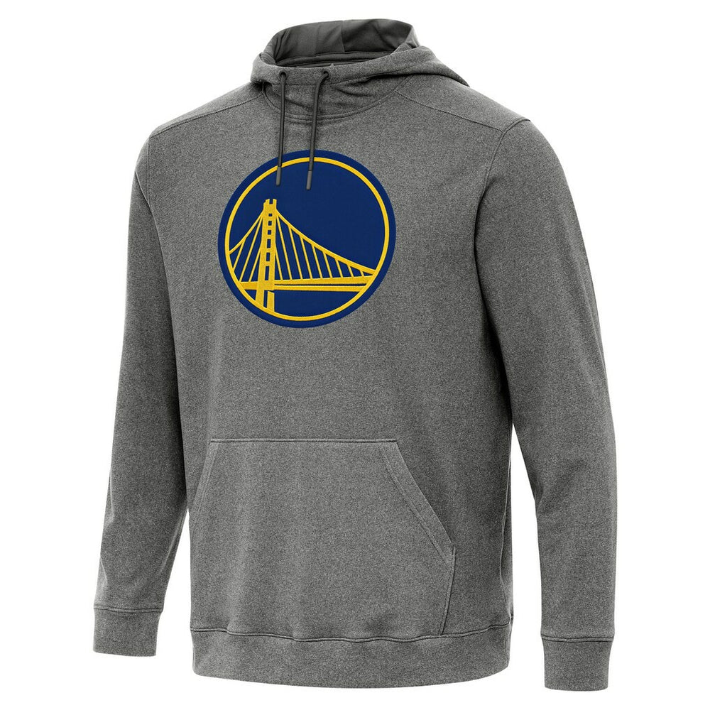 Heather Black Golden State Warriors Antigua Cloud Pullover Hoodie sale | NBA
