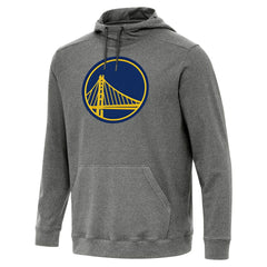 Heather Black Golden State Warriors Antigua Cloud Pullover Hoodie sale | NBA