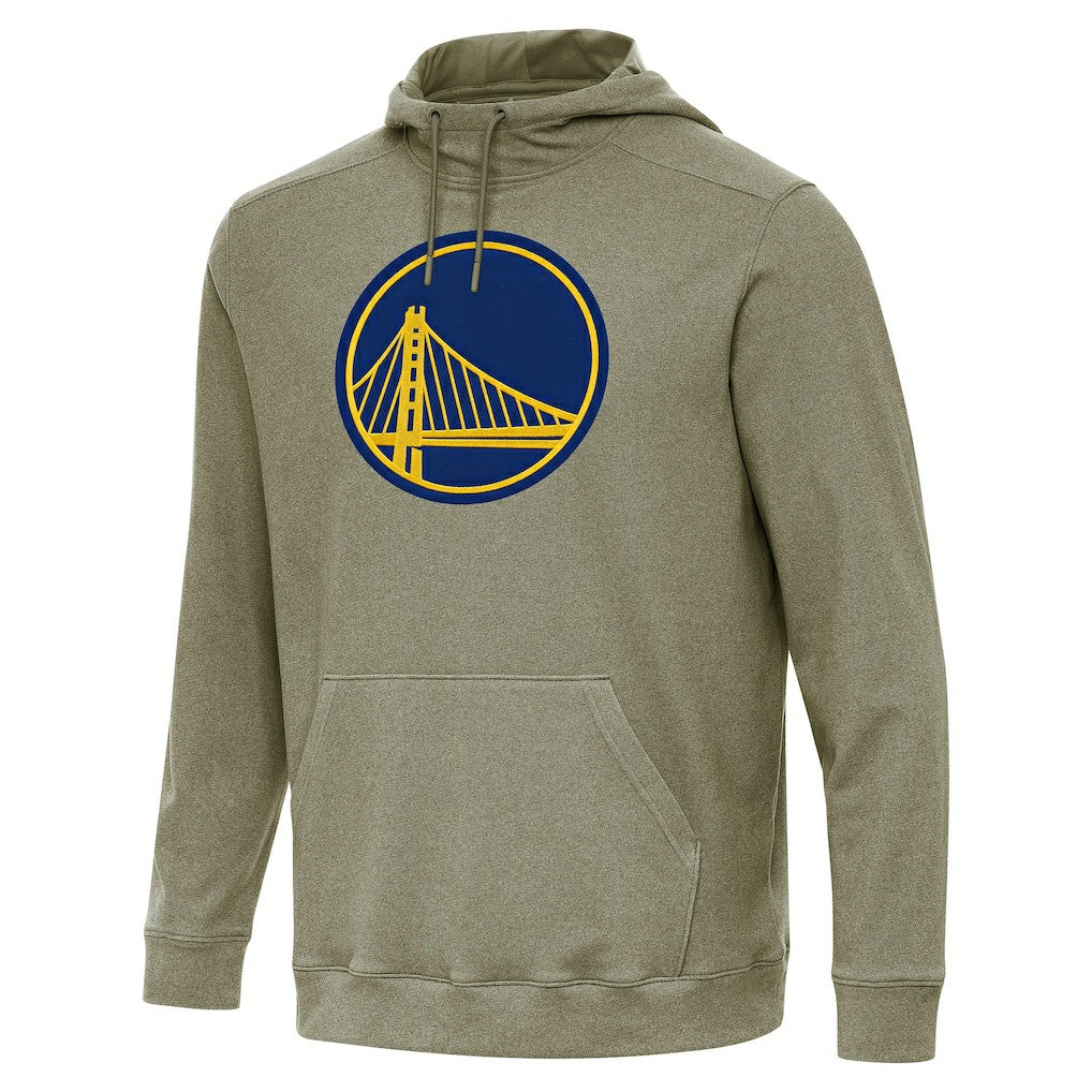 Heather Olive Golden State Warriors Antigua Cloud Pullover Hoodie sale | NBA