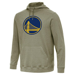 Heather Olive Golden State Warriors Antigua Cloud Pullover Hoodie sale | NBA