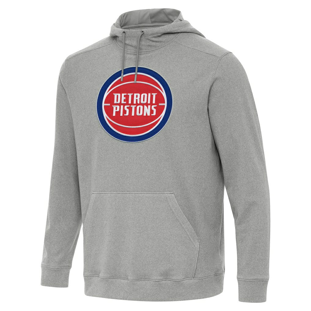 Heather Gray Detroit Pistons Antigua Cloud Pullover Hoodie sale | NBA