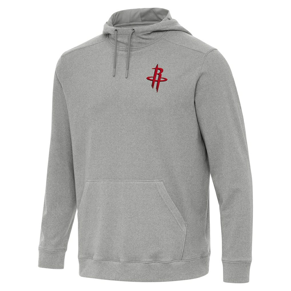 Heather Gray Houston Rockets Antigua Cloud Pullover Hoodie | NBA