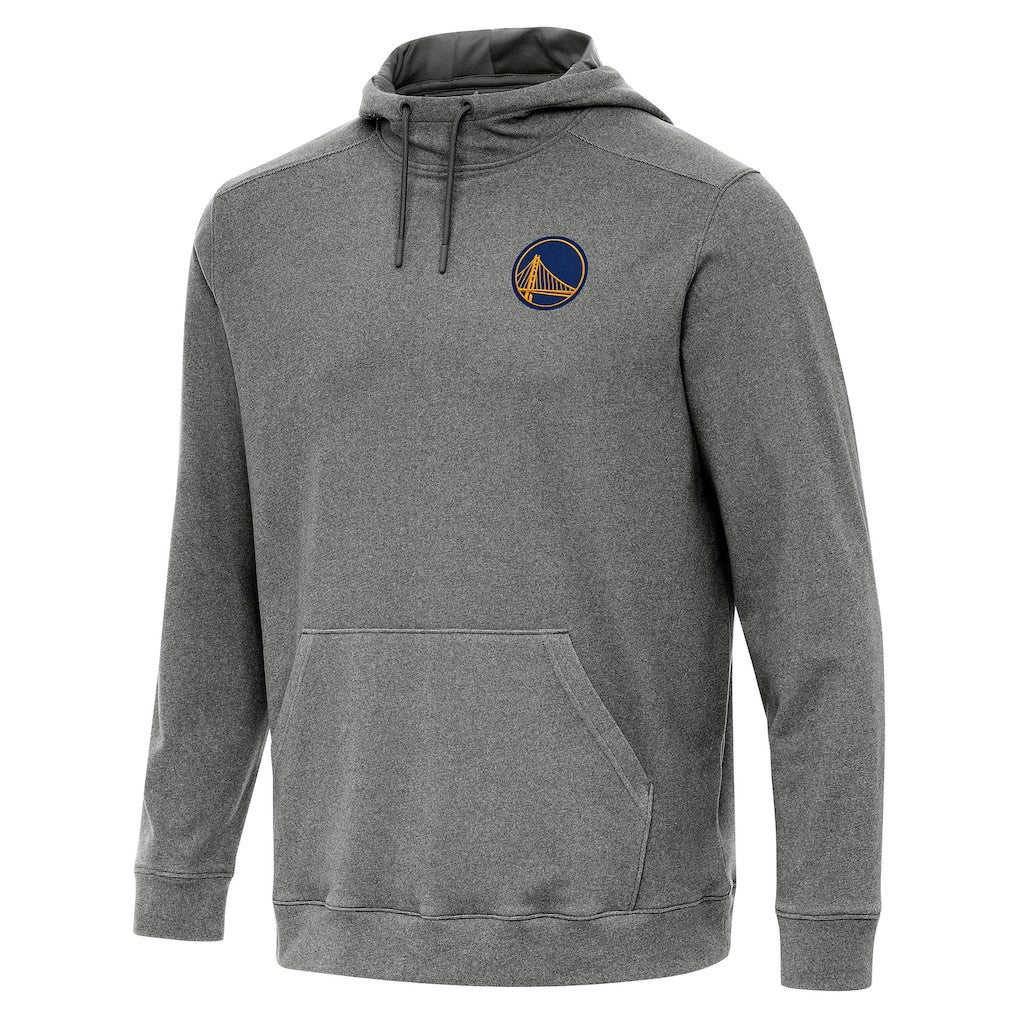 Heather Black Golden State Warriors Antigua Cloud Pullover Hoodie sale | NBA