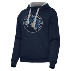 Navy Minnesota Timberwolves Antigua Women's Victory Pullover Hoodie | NBA