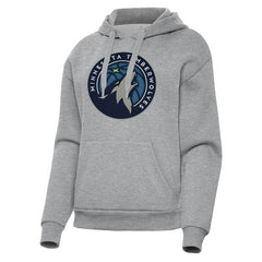 Heather Gray Minnesota Timberwolves Antigua Women's Victory Pullover Hoodie | NBA