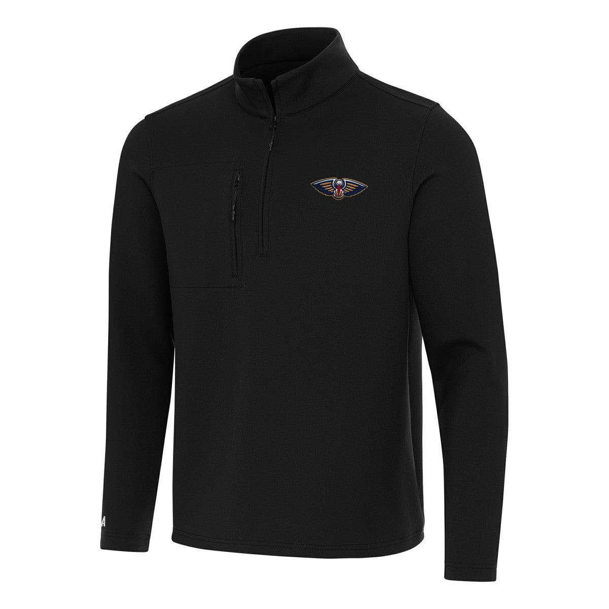 Black New Orleans Pelicans Antigua Insider Quarter-Zip Top | NBA