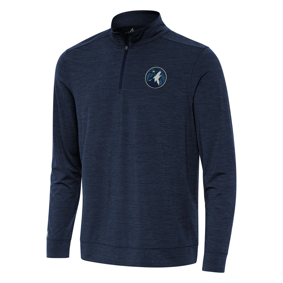 Heather Navy Minnesota Timberwolves Antigua Bright Quarter-Zip Top | NBA