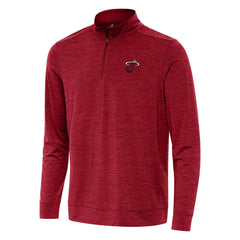 Cardinal Miami Heat Antigua Bright Quarter-Zip Top | NBA