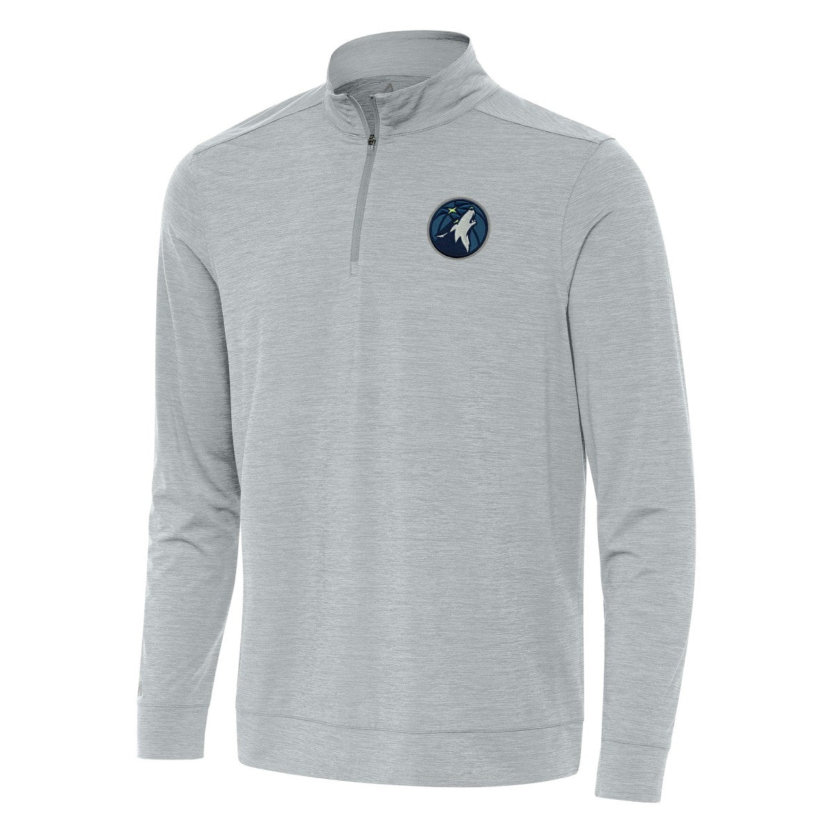 Heather Gray Minnesota Timberwolves Antigua Bright Quarter-Zip Top | NBA