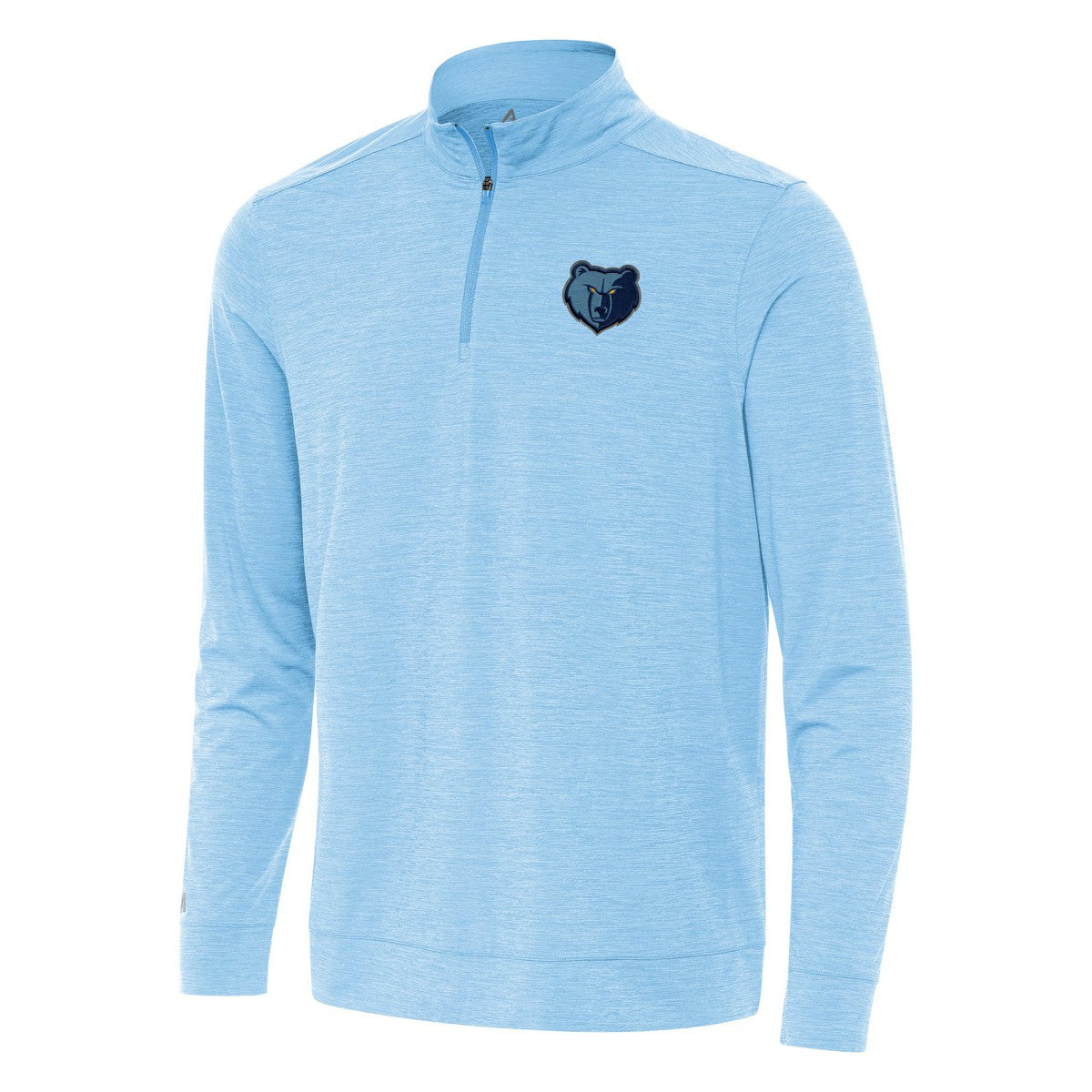 Light Blue Memphis Grizzlies Antigua Bright Quarter-Zip Top | NBA