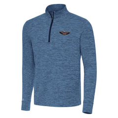 Heather Navy New Orleans Pelicans Antigua Cause Quarter-Zip Top | NBA