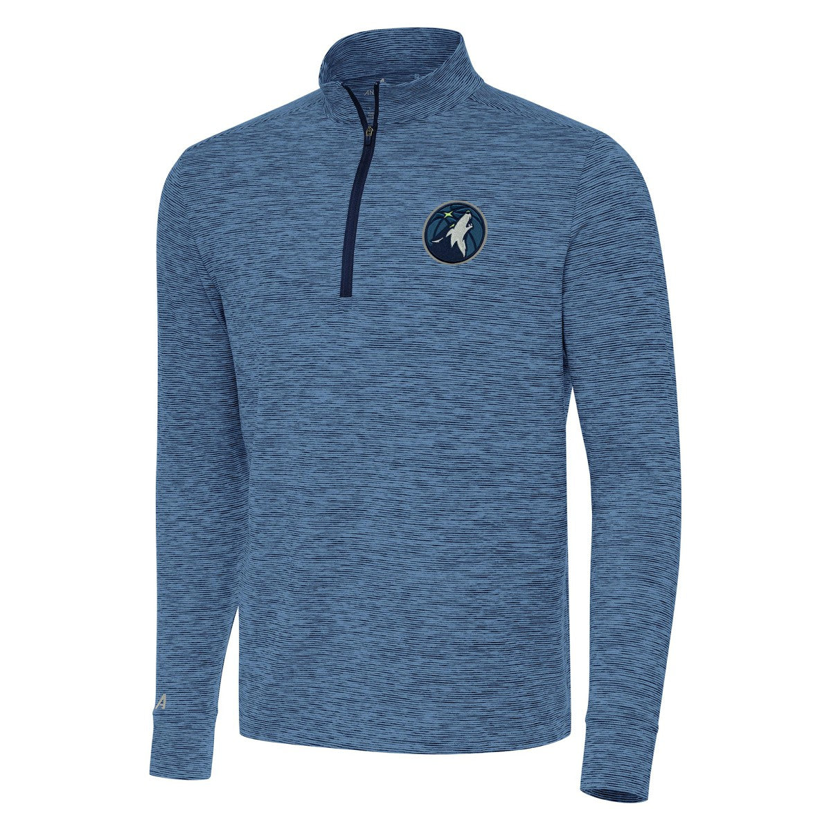Heather Navy Minnesota Timberwolves Antigua Cause Quarter-Zip Top | NBA