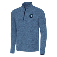 Heather Navy Minnesota Timberwolves Antigua Cause Quarter-Zip Top | NBA