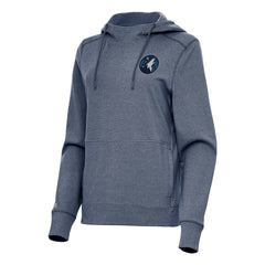 Heather Navy Minnesota Timberwolves Antigua Women's Justice Pullover Hoodie | NBA