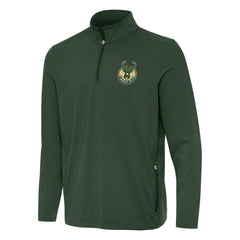 Hunter Green Milwaukee Bucks Antigua Perilous Quarter-Zip Sweatshirt | NBA