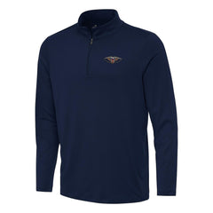 Navy New Orleans Pelicans Antigua Reprocess Quarter-Zip Top | NBA