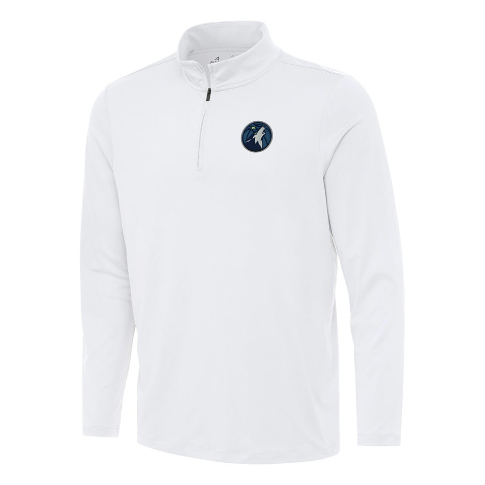 White Minnesota Timberwolves Antigua Reprocess Quarter-Zip Top | NBA