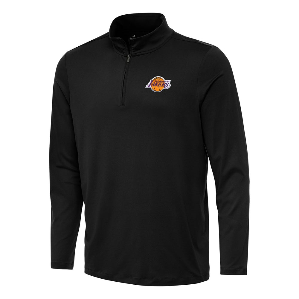 Black Los Angeles Lakers Antigua Reprocess Quarter-Zip Top | NBA