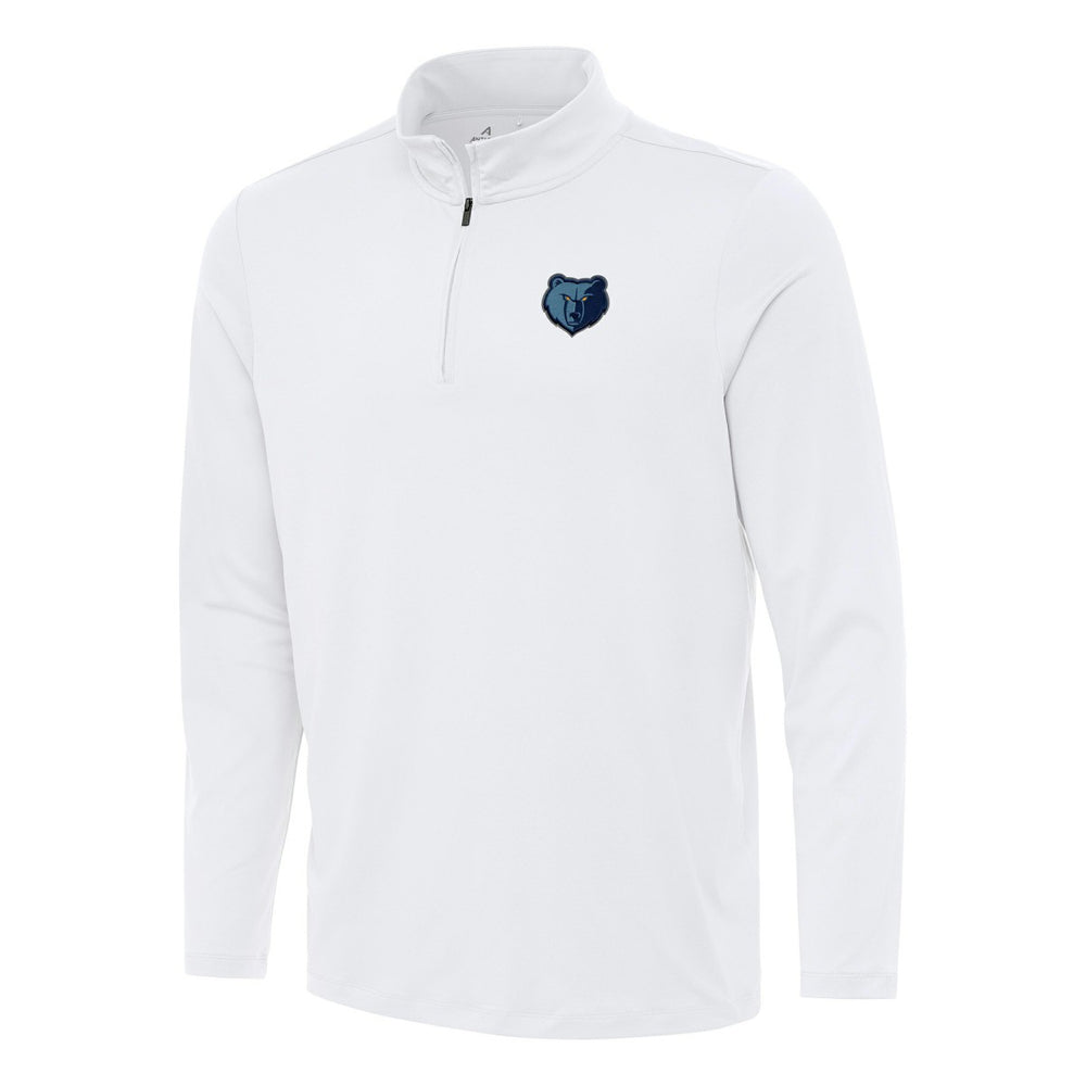 White Memphis Grizzlies Antigua Reprocess Quarter-Zip Top | NBA