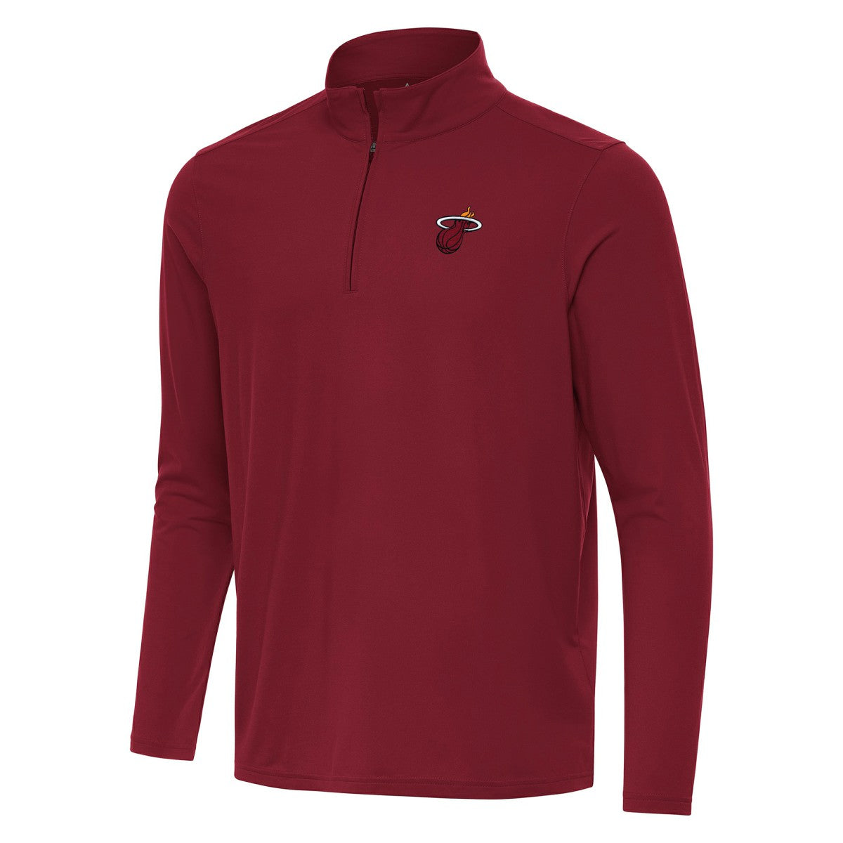 Cardinal Miami Heat Antigua Intent Quarter-Zip Top | NBA