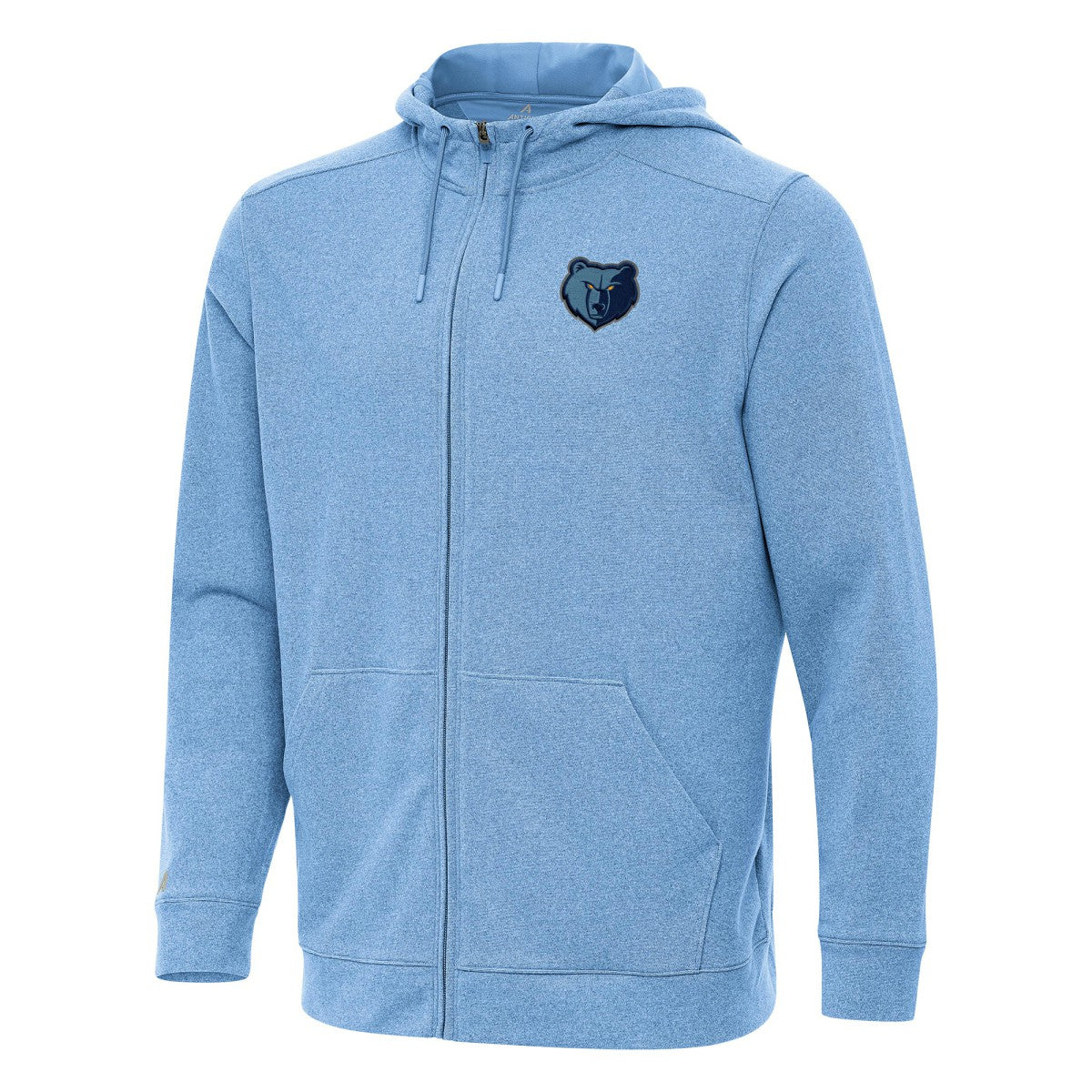 Light Blue Memphis Grizzlies Antigua Effortless Full-Zip Hoodie Jacket | NBA